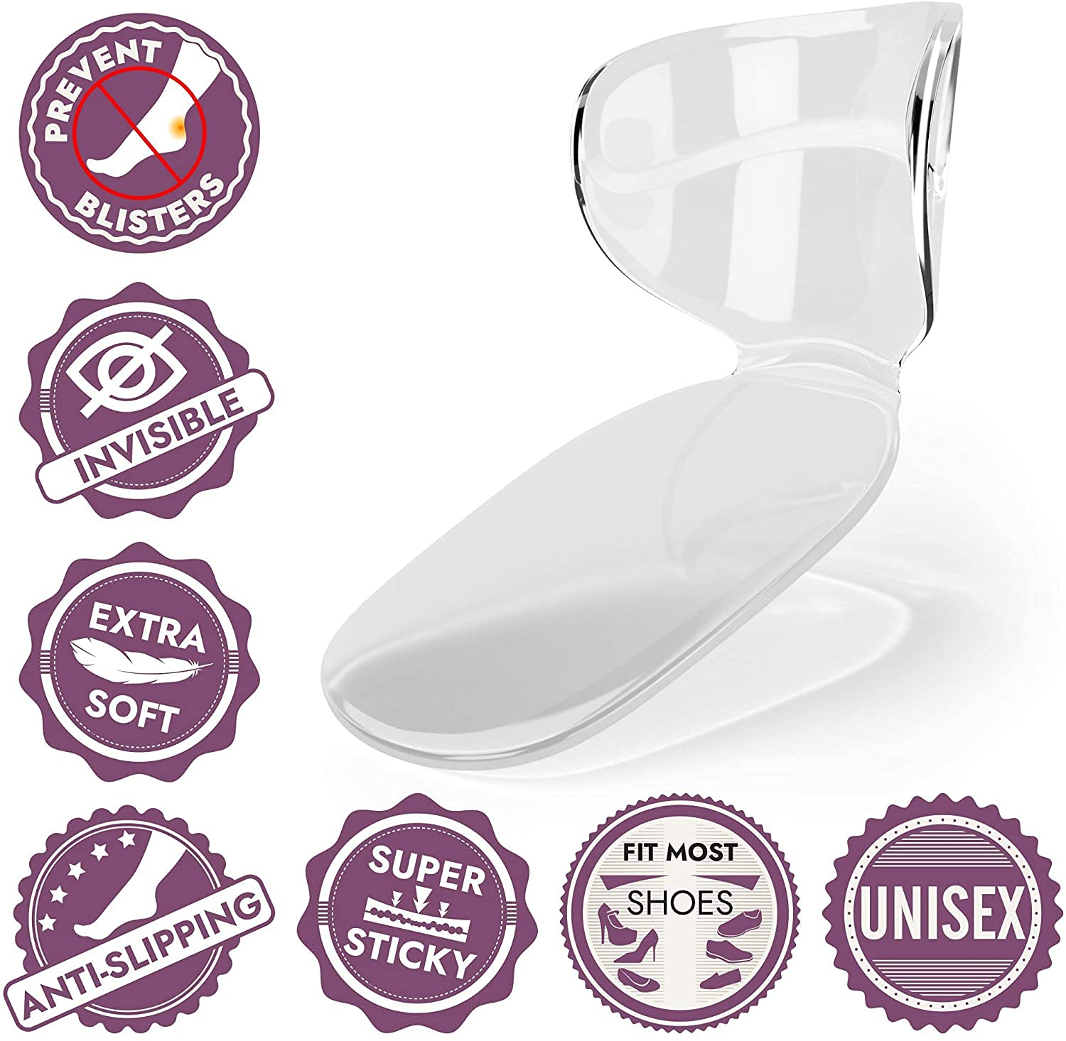 PALAY 2 Paris Heel Cushion Inserts Insoles for Women Heel Pads For Shoes Too Big Insole Heel Protectors Gel Heel Grips for Men Loose Shoes Comfort PALAY 2 Paris Heel Cushion Inserts Insoles for Women Heel Pads For Shoes Too Big Insole Heel Protectors Gel Heel Grips for Men Loose Shoes Comfort